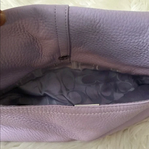 Vintage Coach Lavender Hampton  Convertible Shoulder Bag/ Hand bag # F10685 - Picture 15 of 15